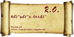 Répás Ottó névjegykártya